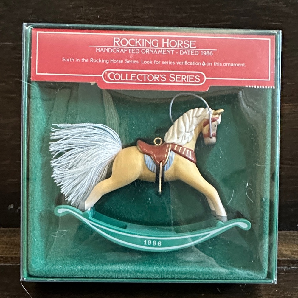 Hallmark Vintage Rocking Horse Ornament from 1986.
